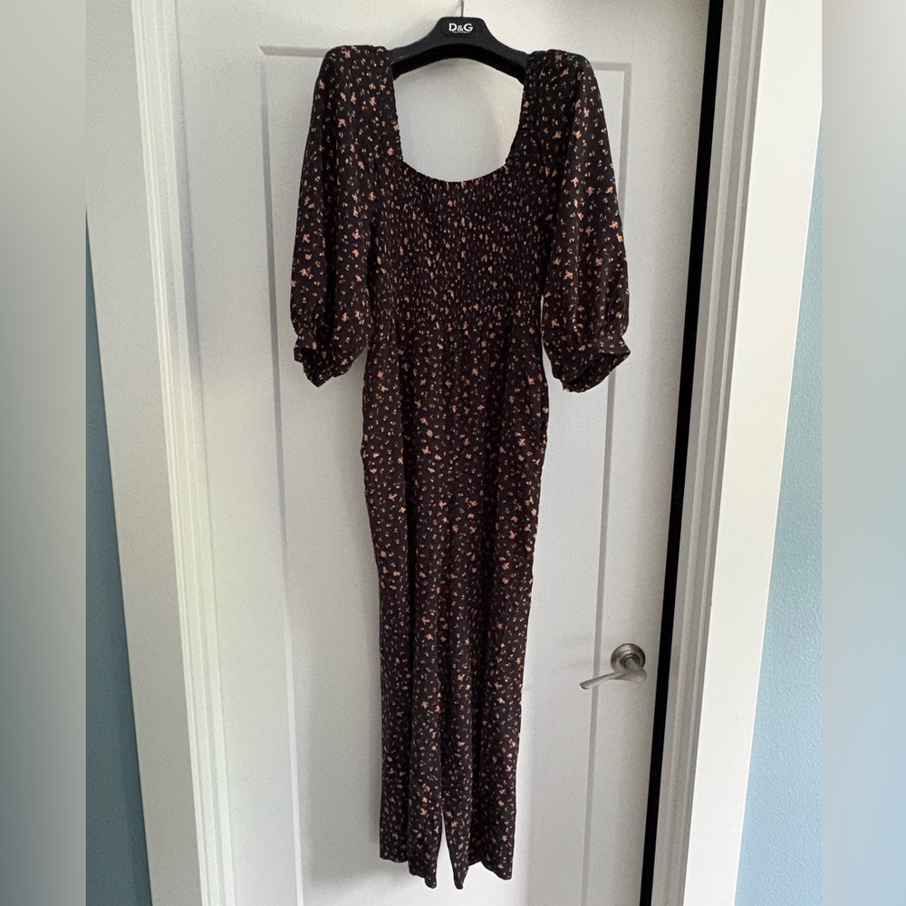 Madewell floral print romper